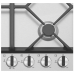 WHG648SC Westinghouse  60cm 4 Burner Gas Cooktop - Stainless Steel